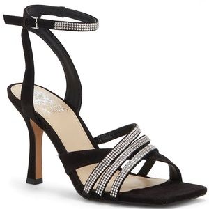 Vince Camuto Brevern Open Dress Suede Jewel Embellished Sandals